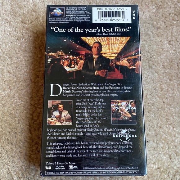 Sealed Casino VHS Tape | Casino | - Picture 3 of 3